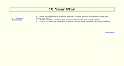 Desktop Screenshot of 10yearplan.com