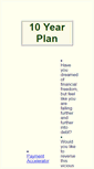 Mobile Screenshot of 10yearplan.com
